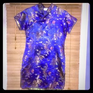 Asian-inspired Print Cocktail Dress